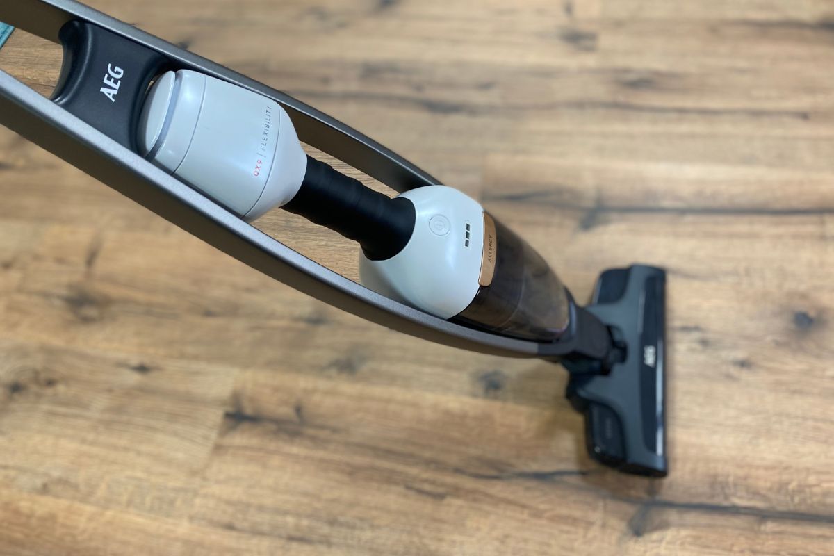 Kruimeldief met steel en accu